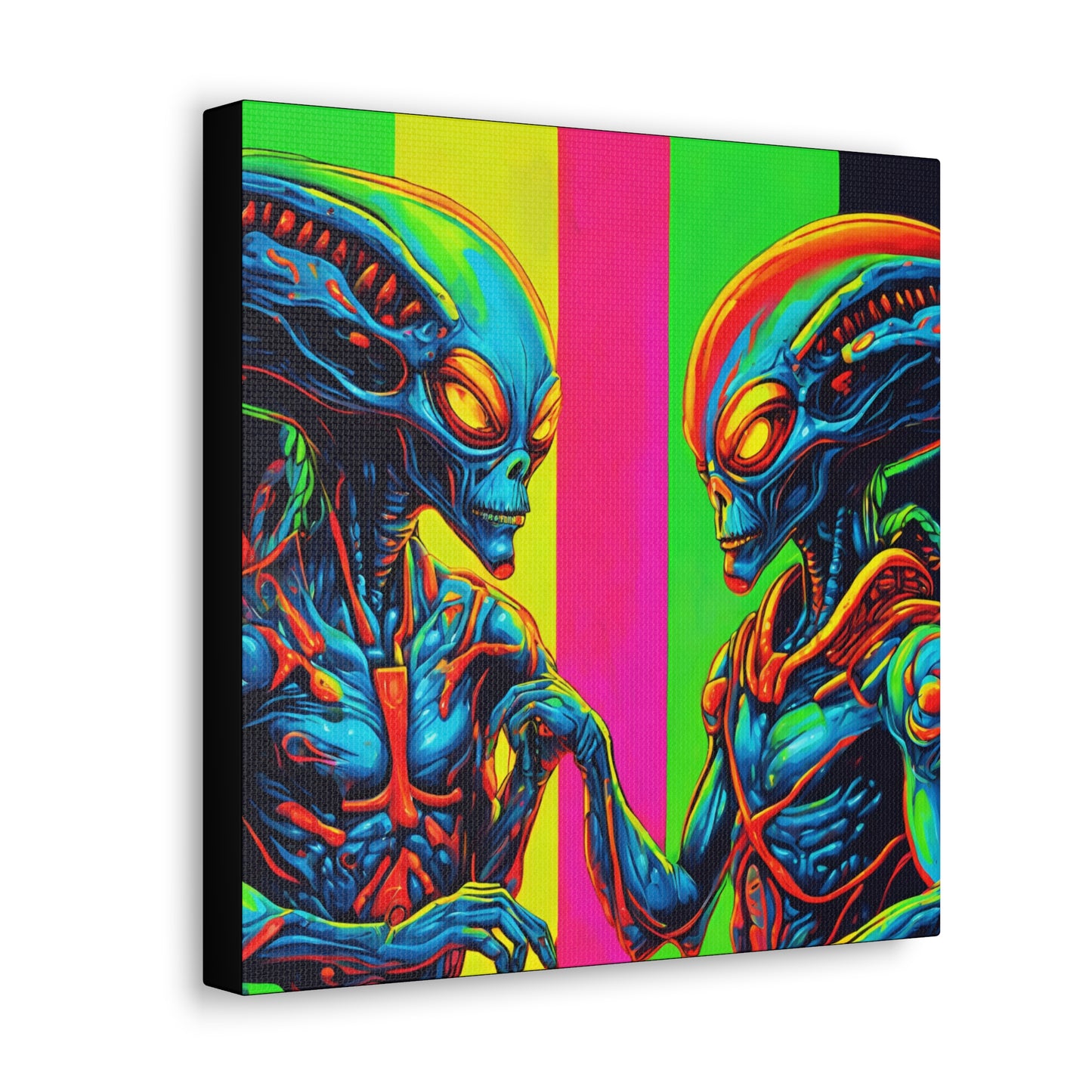 Alien Authority - Space Art - Retro Futurism - Canvas