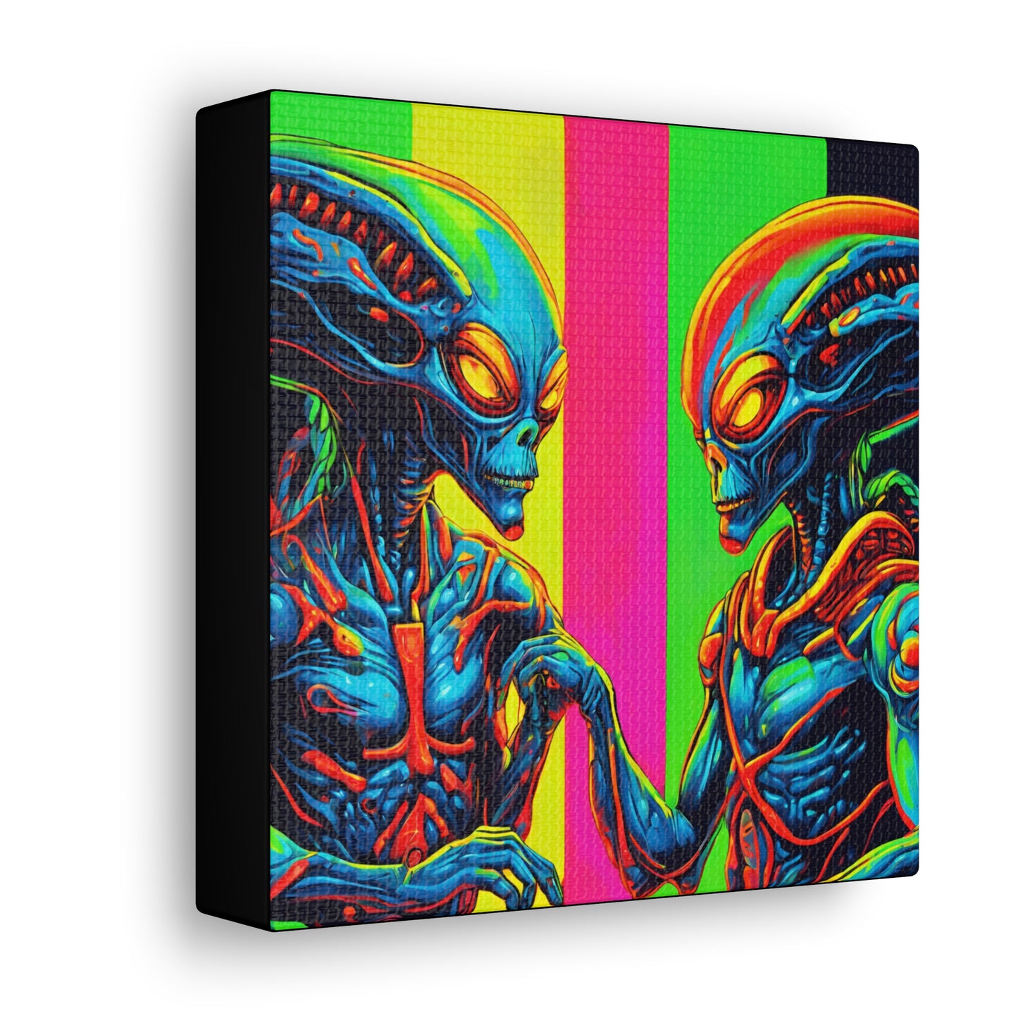 Alien Authority - Space Art - Retro Futurism - Canvas