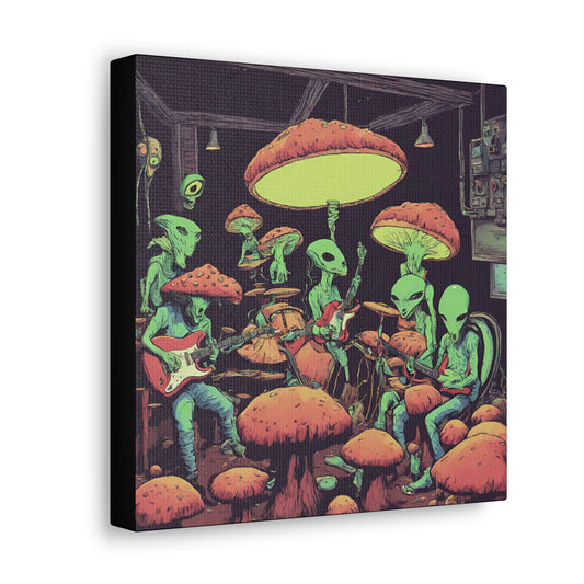 Alien Band - Space Art - Retro Futurism - Canvas