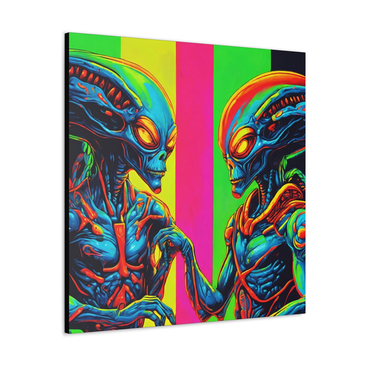 Alien Authority - Space Art - Retro Futurism - Canvas