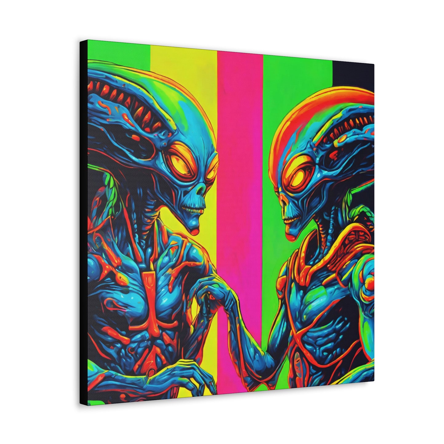 Alien Authority - Space Art - Retro Futurism - Canvas