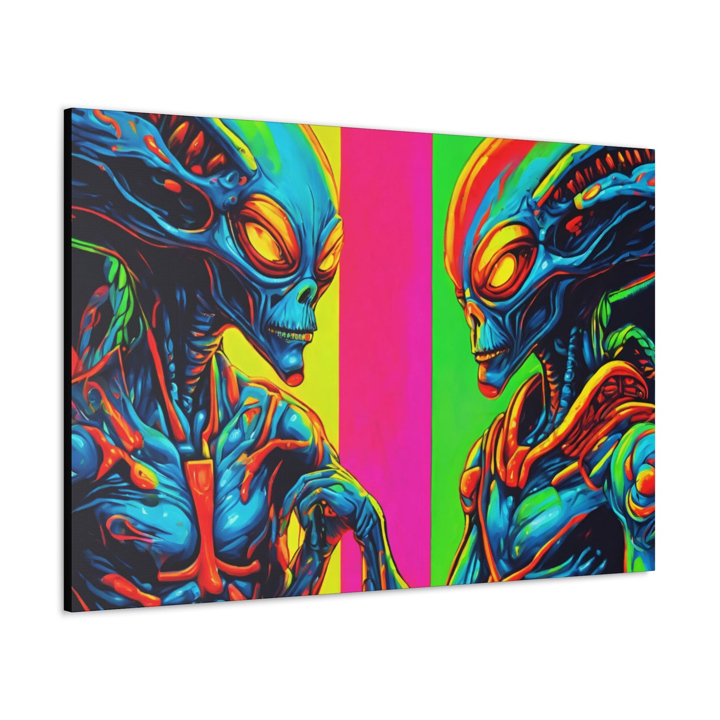 Alien Authority - Space Art - Retro Futurism - Canvas