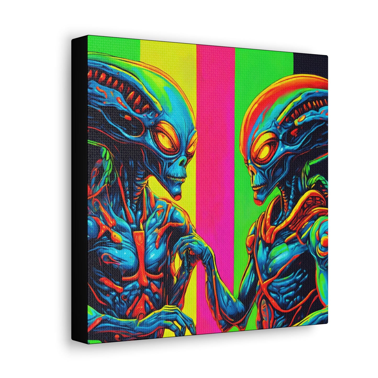 Alien Authority - Space Art - Retro Futurism - Canvas